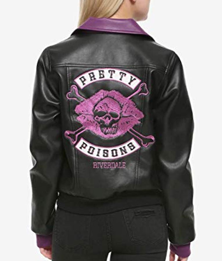 Leather Jacket For Women - Riverdale Pretty Poisons Zing Apparel