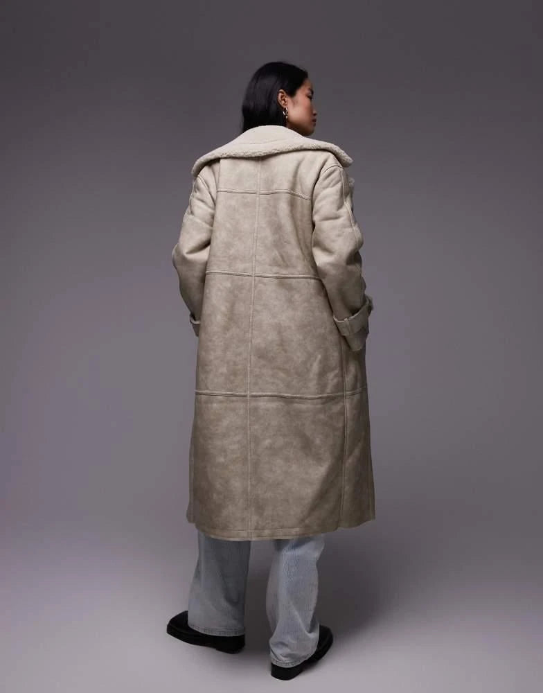 Topshop-Faux-Leather-Shearling-Longline-Aviator-Jacket-Back