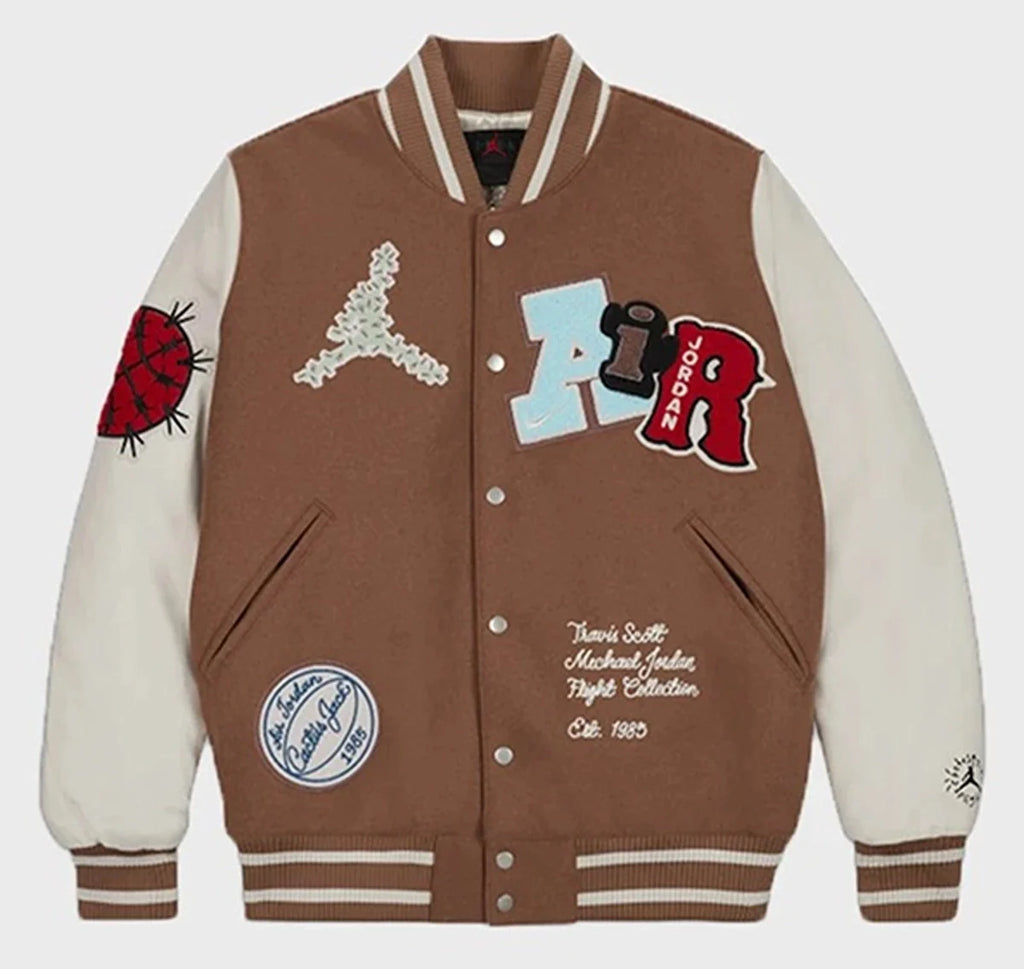Travis-Scott-x-Jordan-Brown-Varsity-Jacket