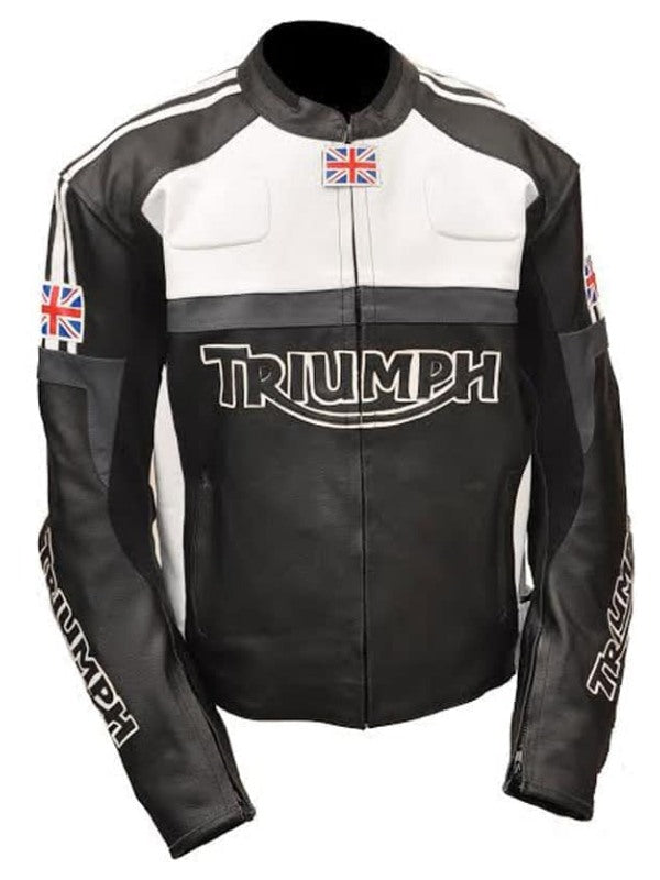 Triumph Motorcycle Leather Racing Jacket