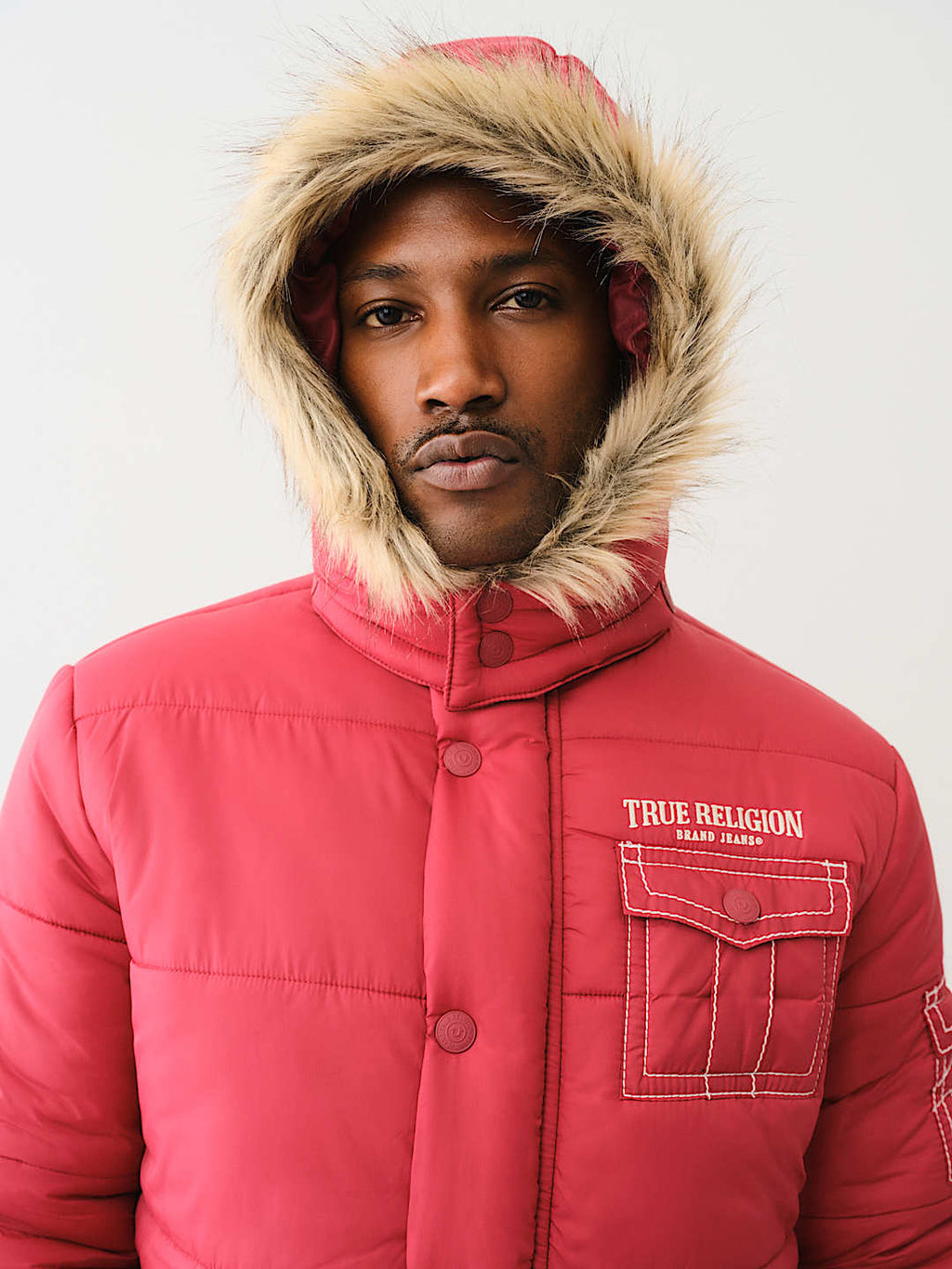 True_Religion_Fur_Jacket_Red