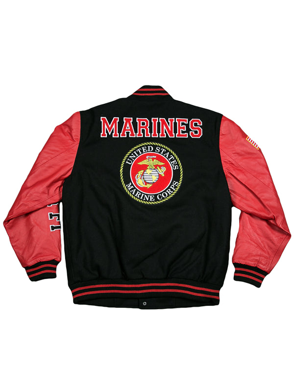 US-Marines-Leather-Varsity-Jacket-Back