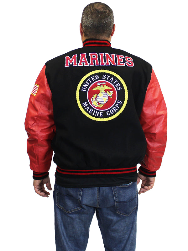 US-Marines-Leather-Varsity-Jacket-Look