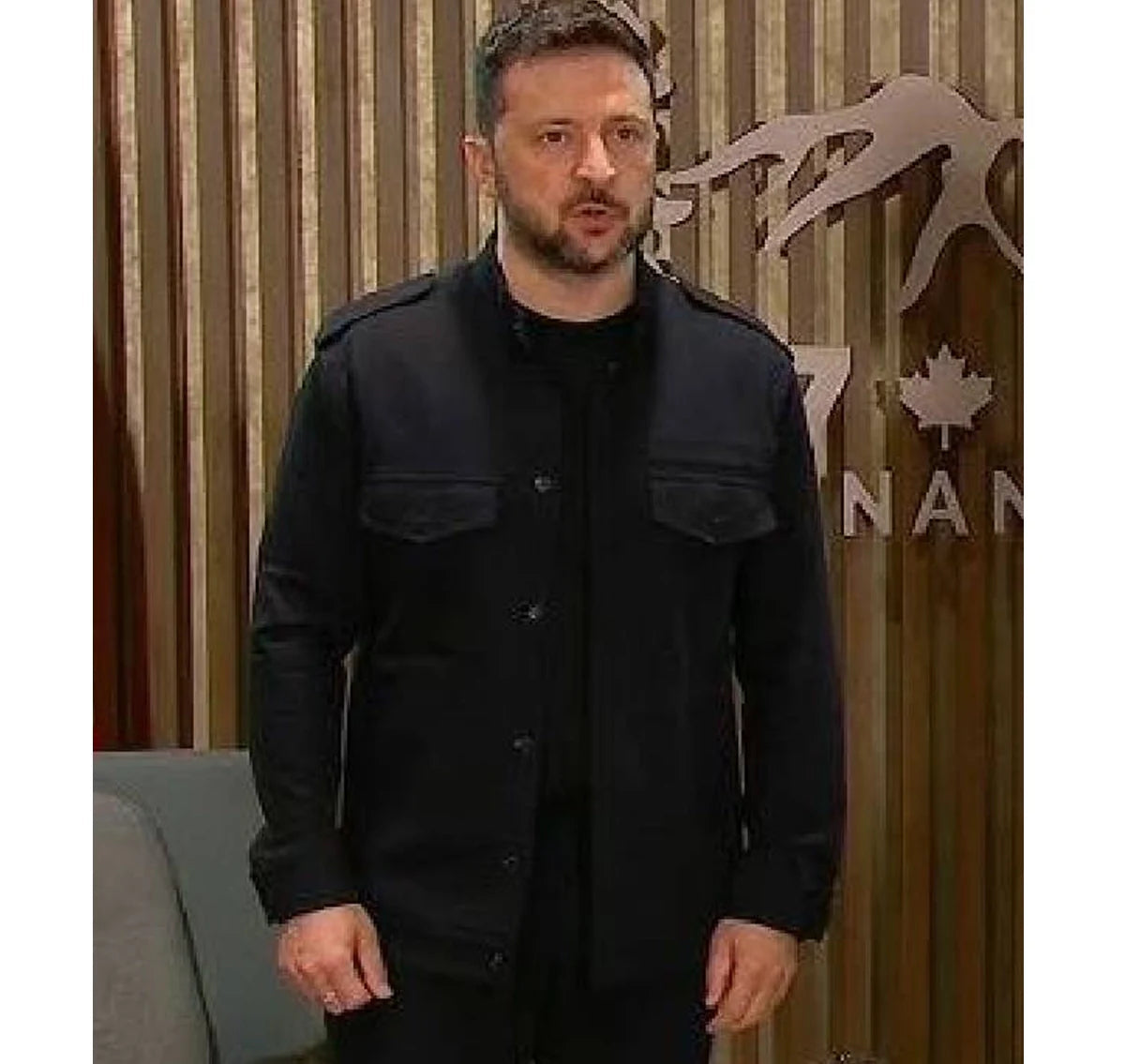 Ukraine-President-Zelensky-Black-Jacket