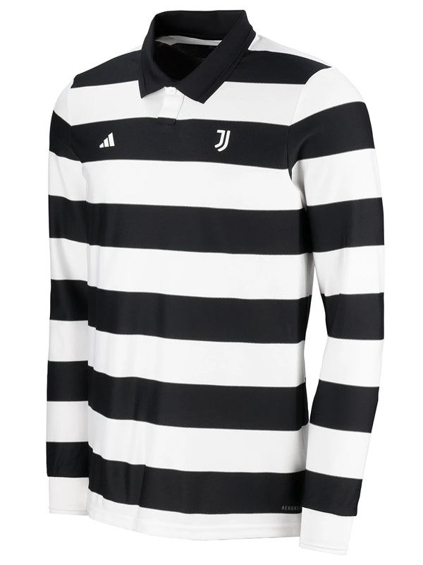 Unisex-Juventus-Adidas-Studio-Sgura-Long-Sleeve-Black-And-White-Jersey