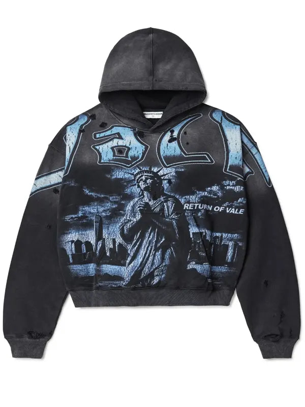 Vale Hoodie Black And Blue