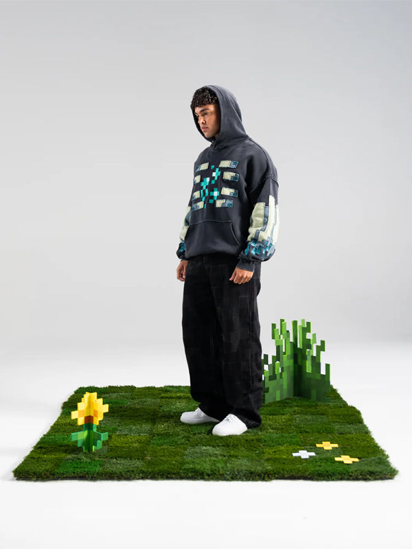 Very-Cool-x-Minecraft-Warden-Hoodie-Black