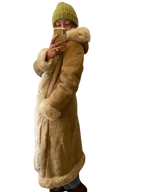 Vintage 70s Penny Lane Shearling Leather Coat Buy