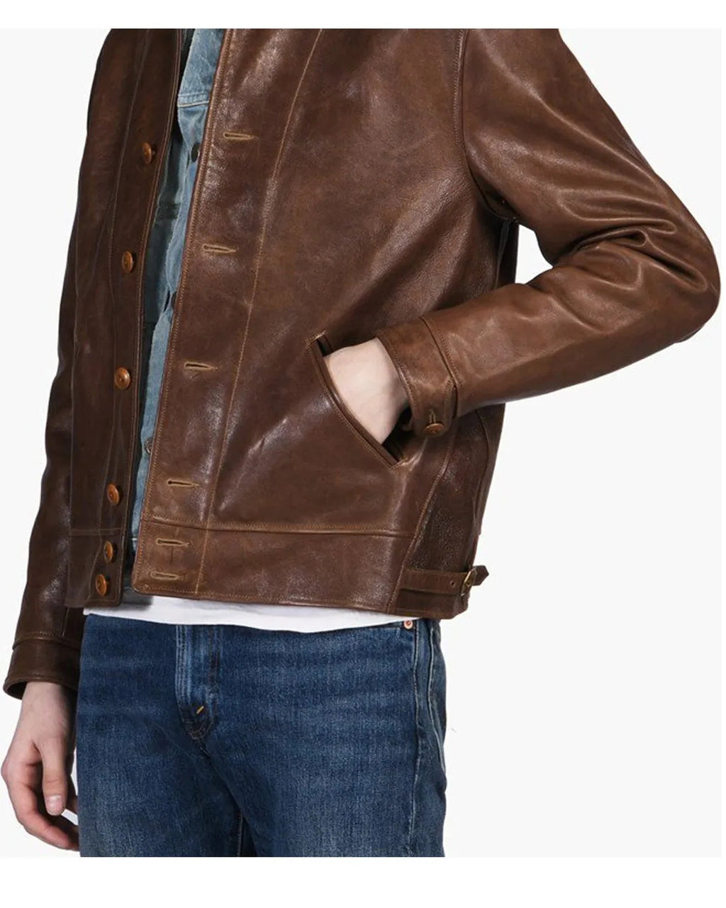 Vintage Albert Einstein Leather Jacket