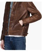 Vintage Albert Einstein Leather Jacket