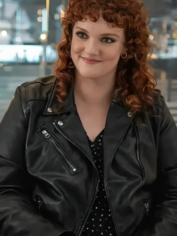 Watson Shannon  Black Leather Jacket