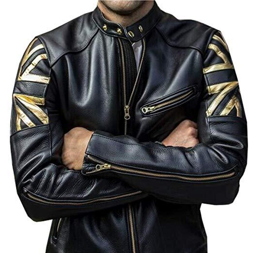 UNION JACK UK Flag Golden Black Jacket Zing Apparel