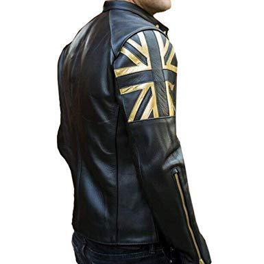 UNION JACK UK Flag Golden Black Jacket Zing Apparel