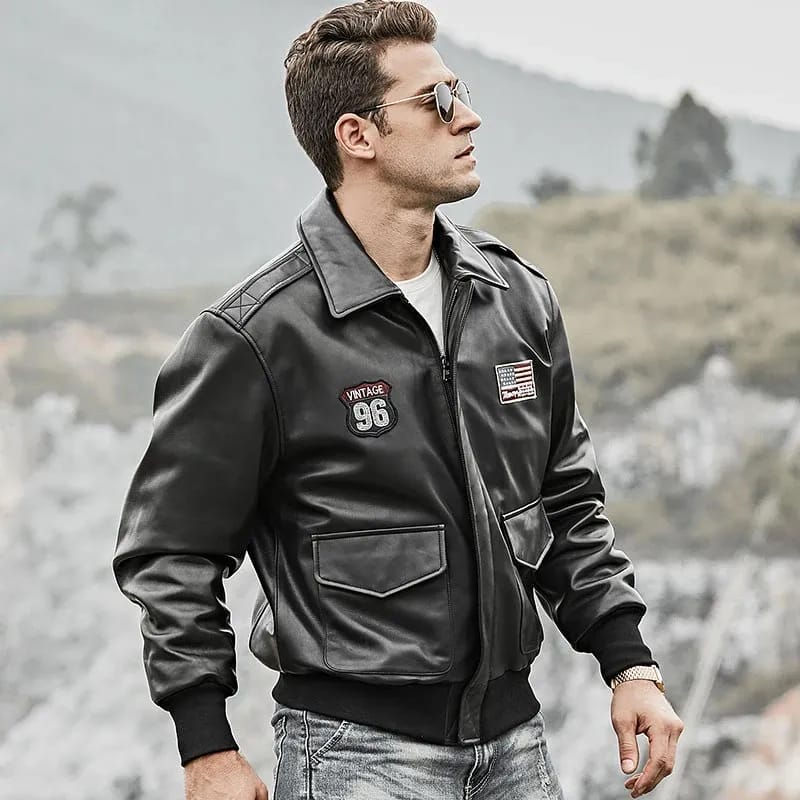 Air Force Pilot Bomber Jacket Men Zing Apparel