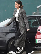 Fool Me Once Michelle Keegan Longline Tweed Coat Zing Apparel