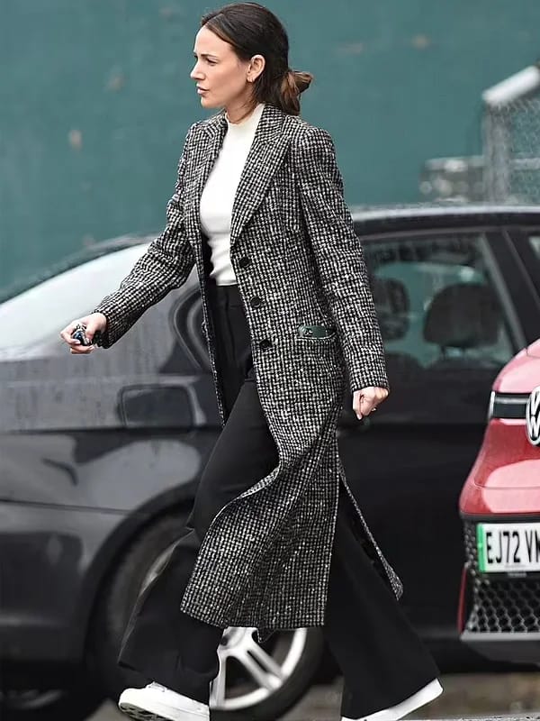 Fool Me Once Michelle Keegan Longline Tweed Coat Zing Apparel
