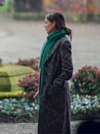 Fool Me Once Michelle Keegan Longline Tweed Coat Zing Apparel