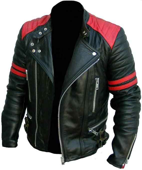 Men's Asymmetrical Zipper Brando Biker Jacket Zing Apparel