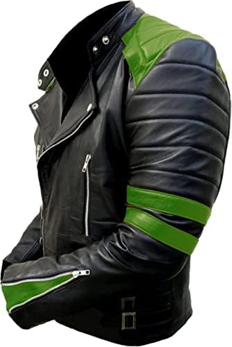 Men's Asymmetrical Zipper Brando Biker Jacket Zing Apparel