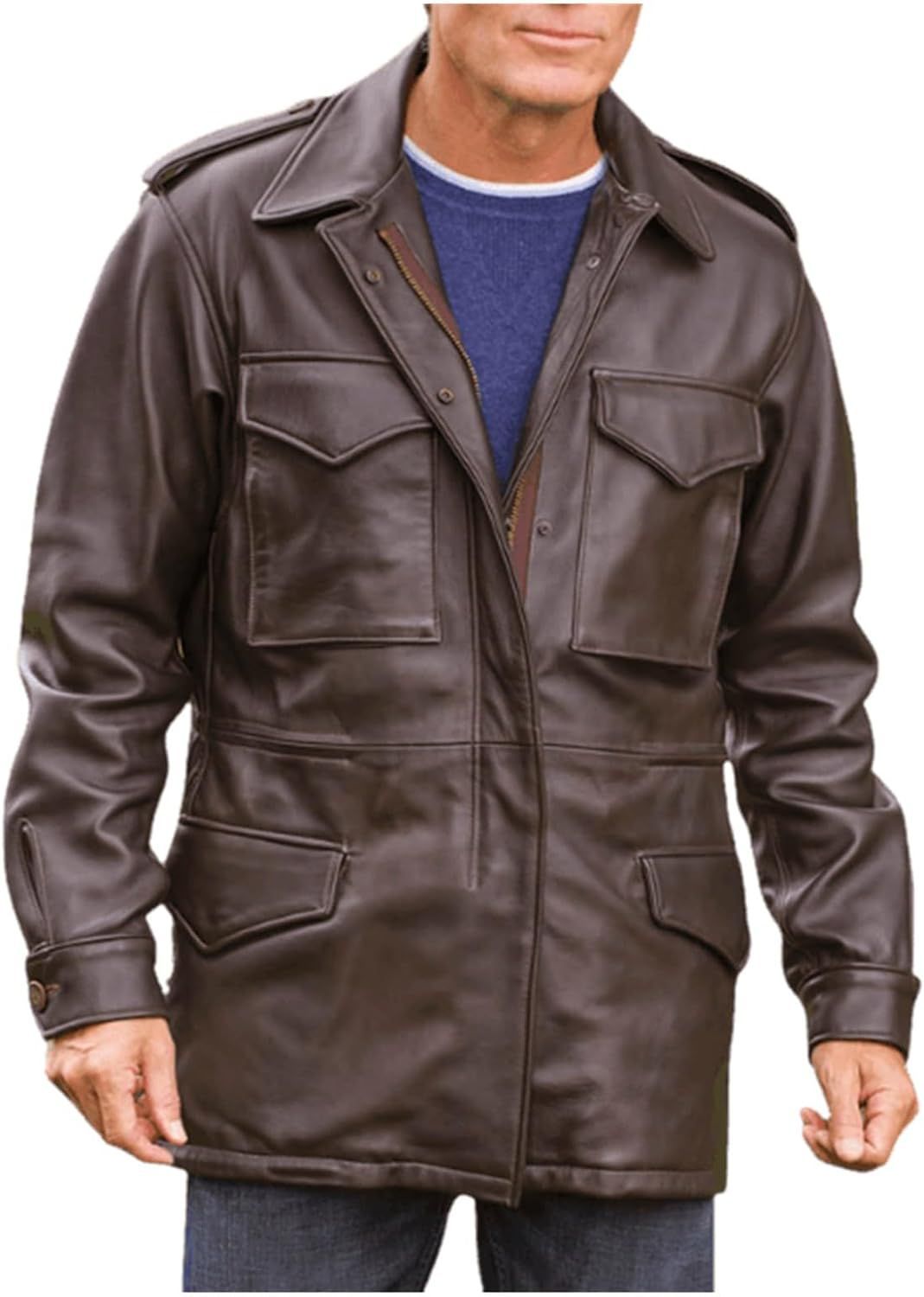 John Rambo US Army Leather M65 Field Jacket Zing Apparel