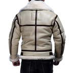 White Shearling Jacket For Winter B3 - Warmth Jacket Zing Apparel