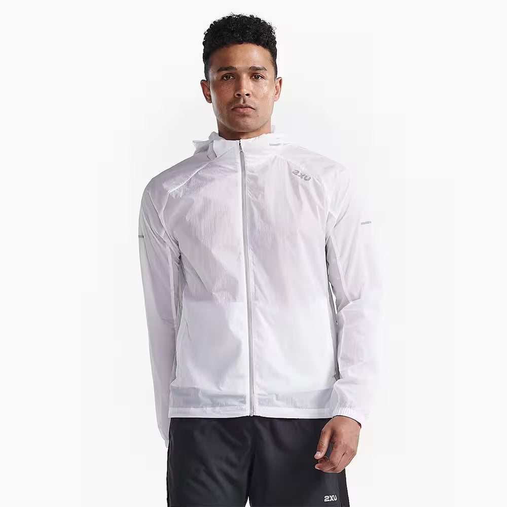 White Mens Windbreaker Jacket