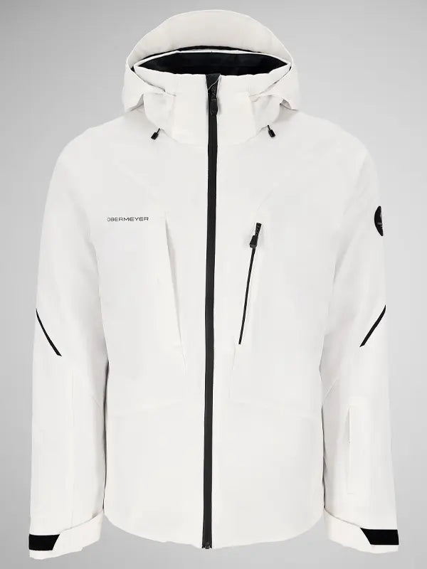 White Obermeyer Ski Jacket Mens