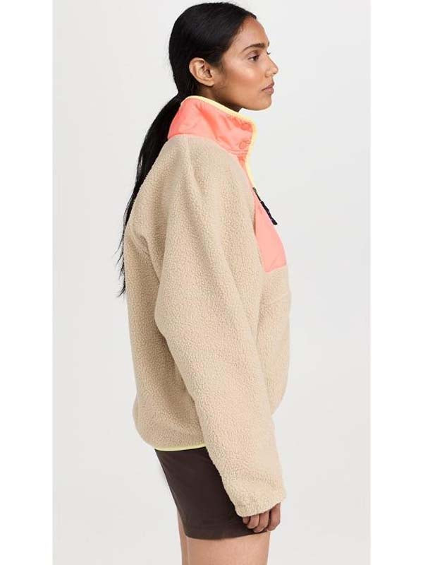 
Wild Vacation Rentals 2026 D’Arcy Carden Pink Fleece  Jacket 