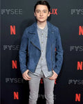 Will Byers Stranger Things Blue Leather Jacket