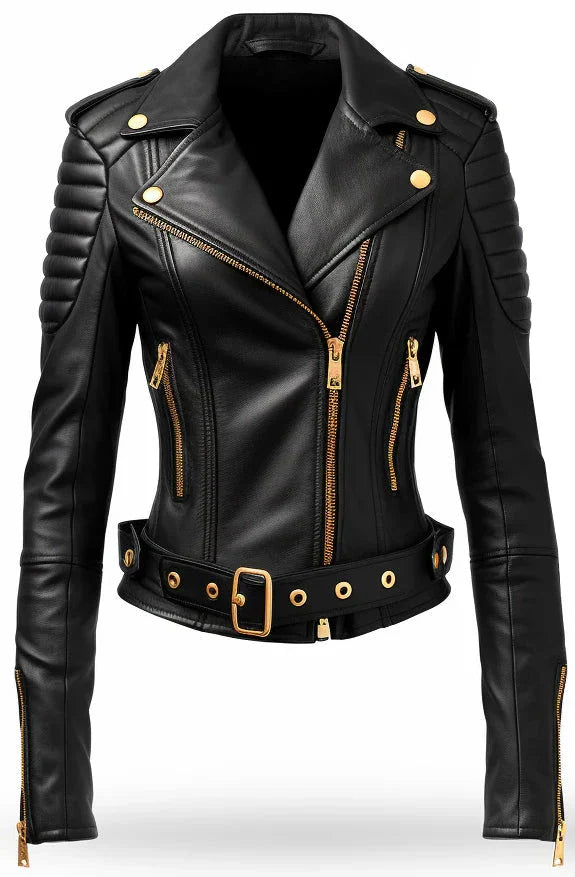 Women-Black-Quilted-Designer-Leather-Jacket