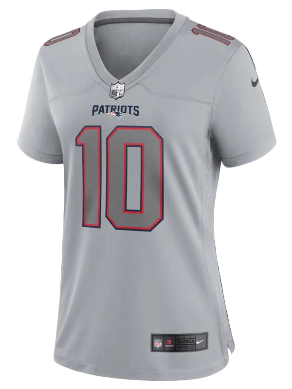 Women-Nike-Drake-Maye-Gray-New-England-Patriots-Fashion-Atmosphere-Fashion-Game-Jersey