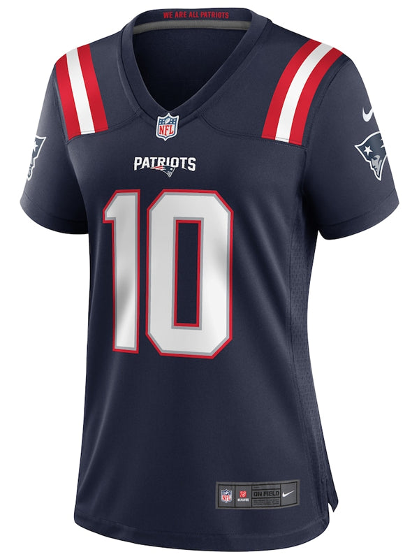 Women-Nike-Drake-Maye-Navy-New-England-Patriots-Player-Game-Jersey