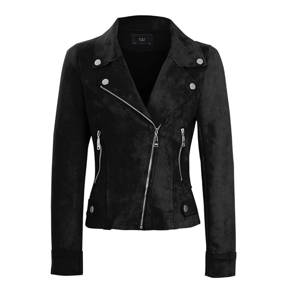 Women_Black_Suede_Zipper_Jacket