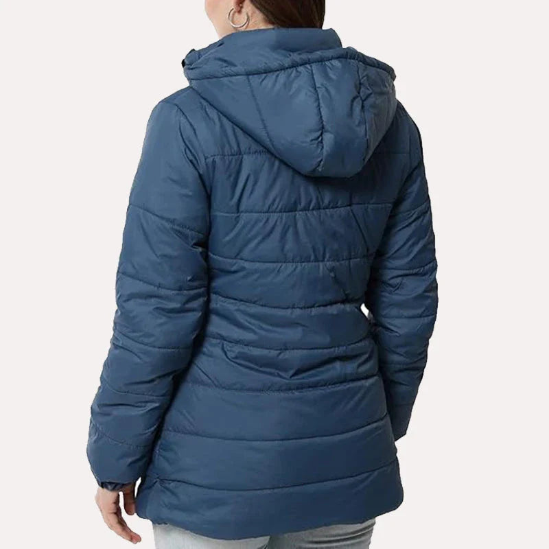 Women's Long Duffel Puffer Jacket Zing Apparel