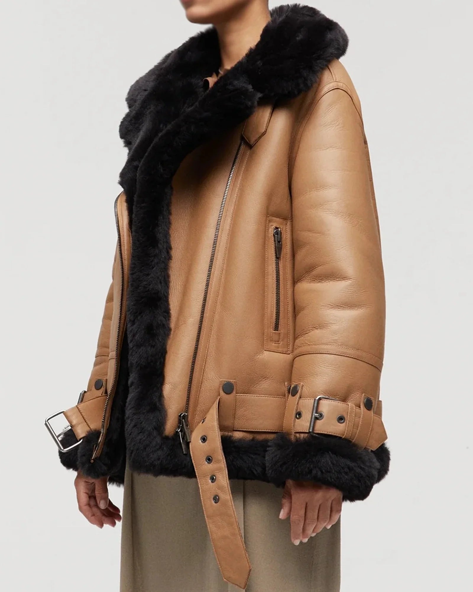 Womens-Shearling-Aviator-Beige-Jacket