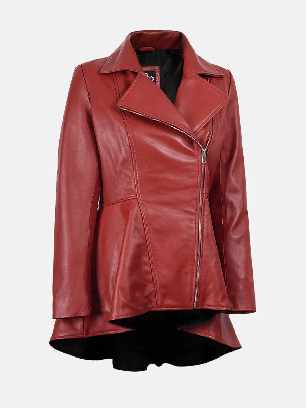 Womens_Red_Leather_Peplum_Jacket