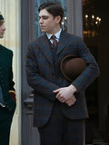 
Young Sherlock 2026  Hero Fiennes Tiffin Plaid Tweed Suit