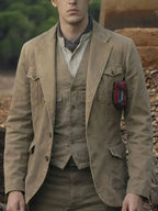 
Young Sherlock  Hero Fiennes Tiffin  Brown Blazer