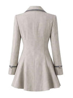 Young Sherlock Natascha McElhone Whool Grey Coat
