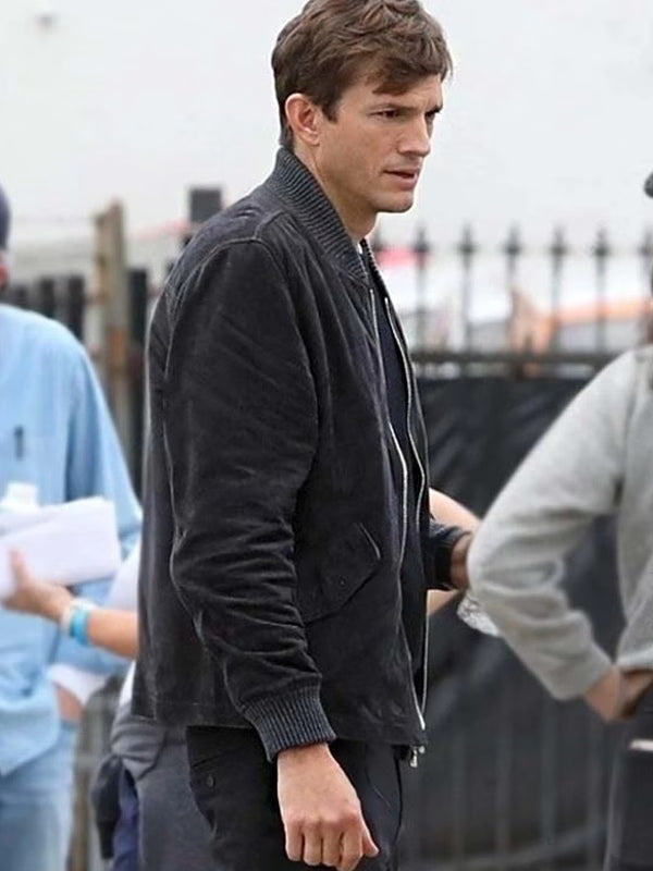 Your Place or Mine Ashton Kutcher Bomber Jacket