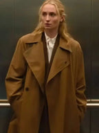 Zara Dunne Steal  Cotton Brown Coat