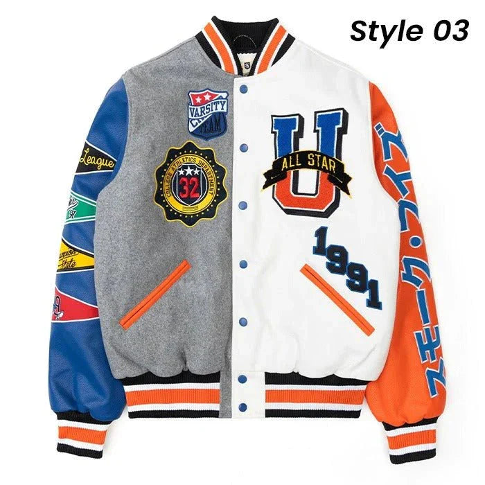 All Star Varsity Jacket Men, Multi Zing Apparel