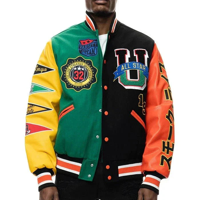 Men All Star Varsity Jacket Zing Apparel
