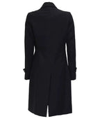 Double Breasted Wool Jacket Women, Black Zing Apparel