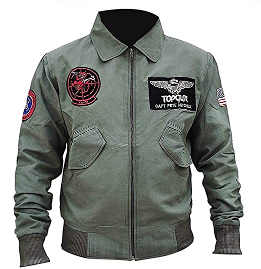 Top Gun T-C Cotton Jacket Men, Green Zing Apparel