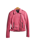 Halloween Jacket - Barbie Girl Pink Leather Jacket  - Zing Apparel