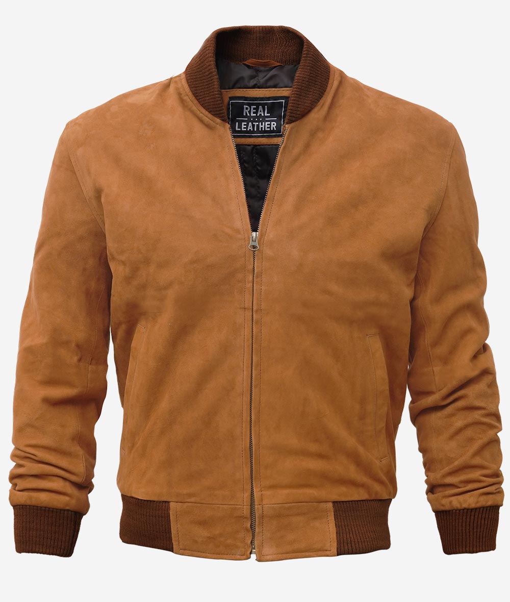 Premium Brown Suede Leather Jacket Zing Apparel