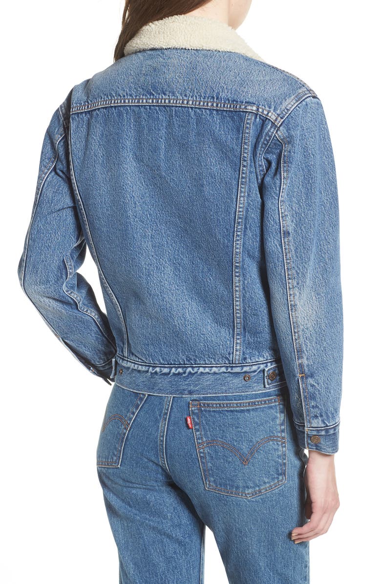 Sherpa Trucker Jacket Women, Levi Zing Apparel