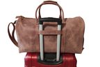 Leather Weekend Travel Bag Wilson, Brown Zing Apparel