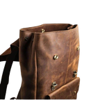 Personalized Premium Leather Travel Bag, Brown Zing Apparel